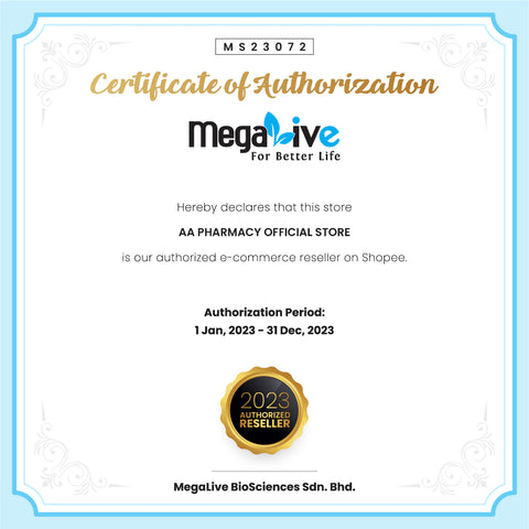 Megalive Omega 1400mg (700/350) Softgels 2x100's