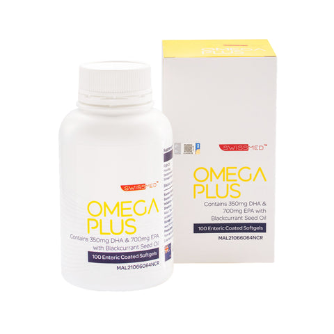 Swissmed Omega Plus (Blackcurrant Seed Oil) 100's