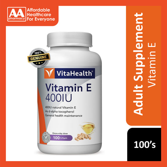 Vitahealth Vitamin E 400 IU Softgels 100's