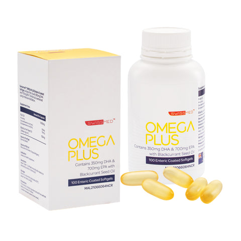 Swissmed Omega Plus (Blackcurrant Seed Oil) 100's