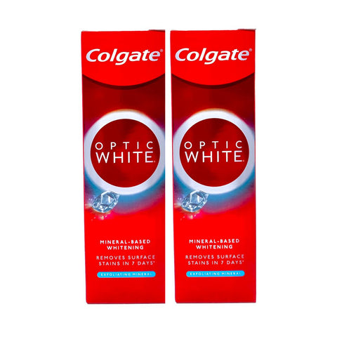 Colgate Toothpaste Optic White Plus Shine 100g Twin Pack