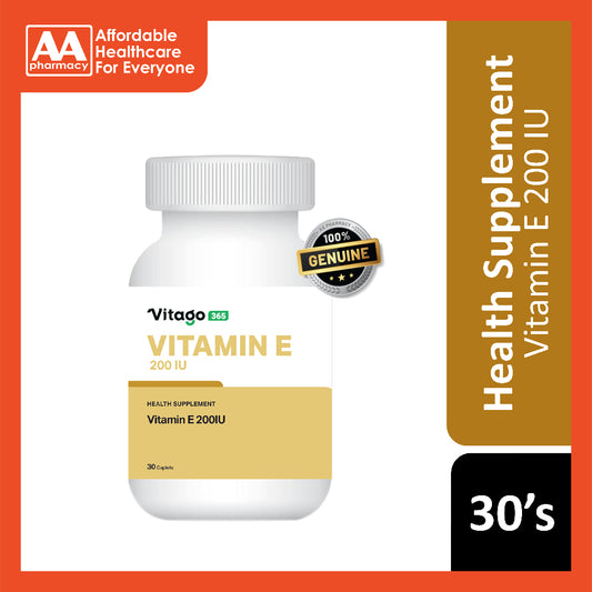Vitago365 Vitamin E 200IU Caplet 30's