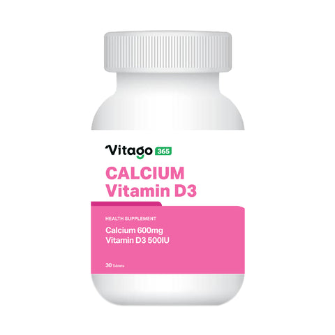 Vitago365 Calcium Vitamin D3 Tablet 30's