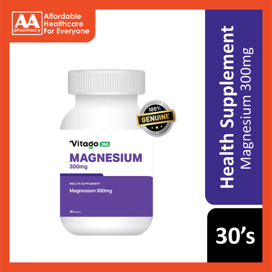 Vitago365 Magnesium 300mg Tablet 30's