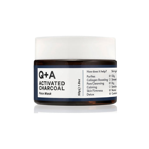 Q+A Activated Charcoal Detox Face Mask 50g