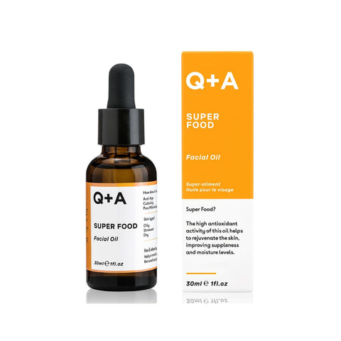 Q+A Superfood Facial Oil 30ml (Rejuvenate The Skin, Improving Suppleness And Moisture Levels)