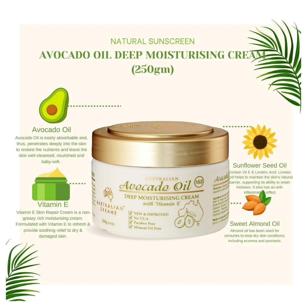 G&M Australian Creams Avocado Oil 250g