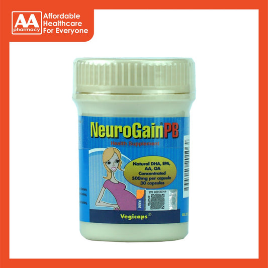 Neurogain Pb 500mg Vegicap (30's)