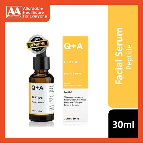Q+A Peptide Facial Serum 30ml (Boost New Collagen levels In The Skin)
