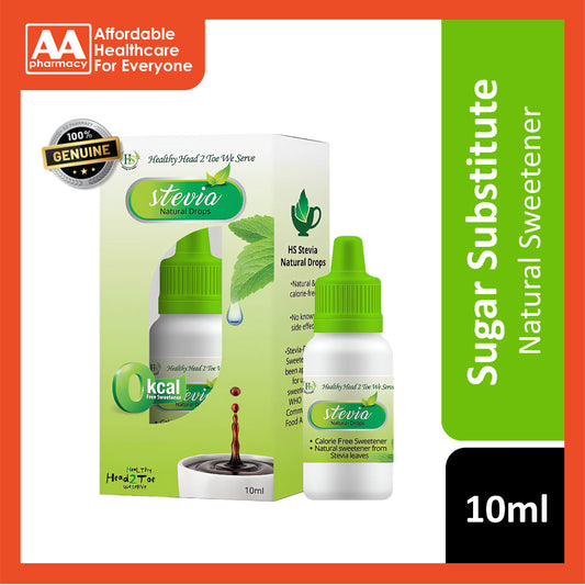 HS Stevia Natural Drops Sweetener 10mL