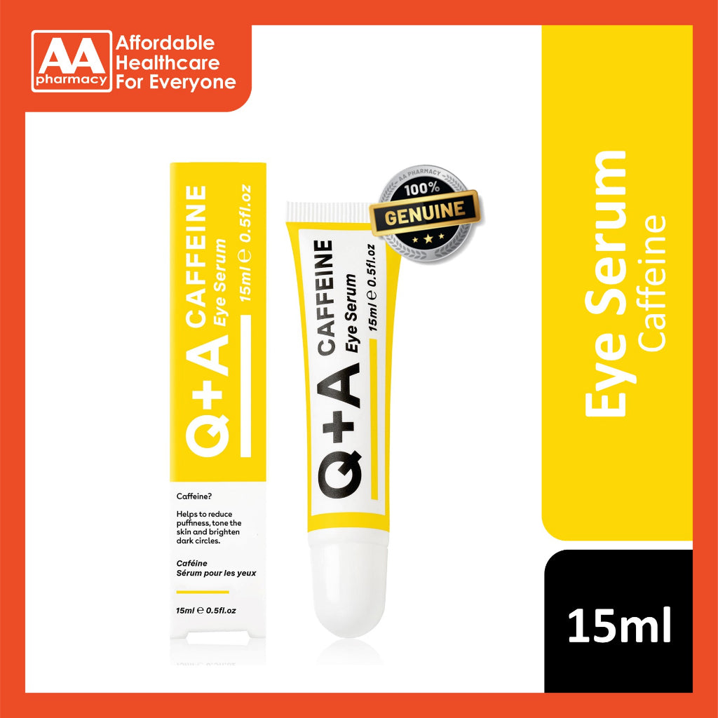 Q+A Caffeine Eye Serum 15ml AA Pharmacy