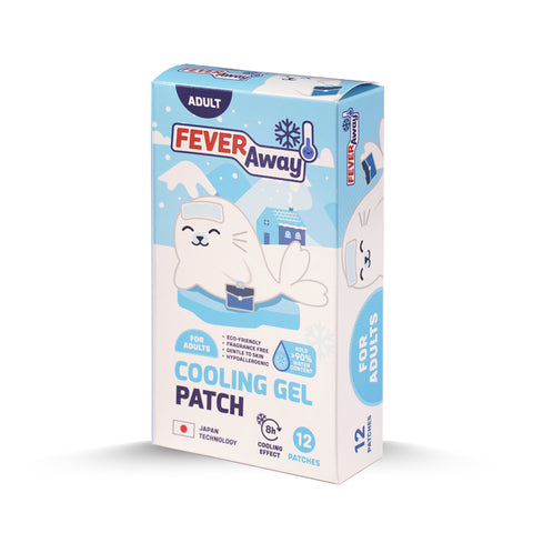 Feveraway Cooling Gel Patch (Adult) 12's [MDA Approved]