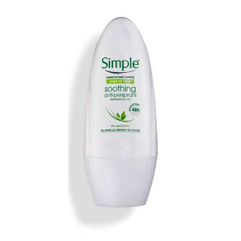 Simple Soothing Anti-Perpirant Roll on 50ml