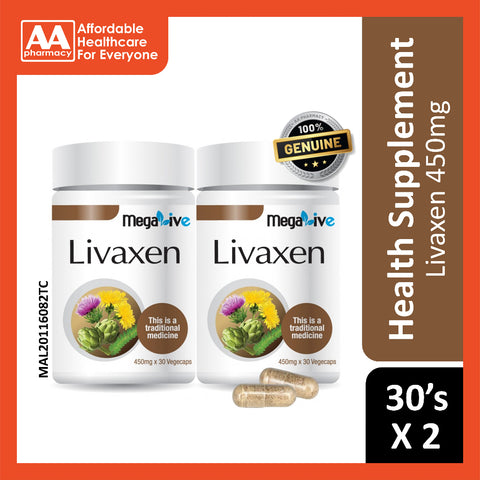 Megalive Livaxen Vegecaps 2x30's