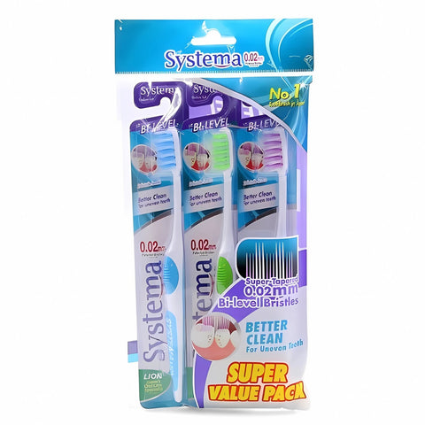 Systema Toothbrush Bi Level 3 Pcs (Value Pack)