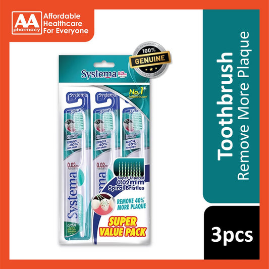 Systema Toothbrush Spiral 3 pcs (Value Pack)