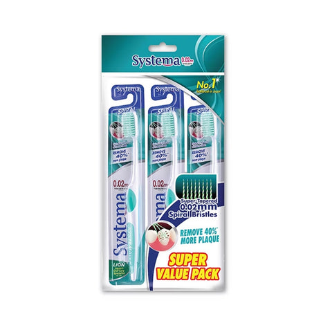 Systema Toothbrush Spiral 3 pcs (Value Pack)