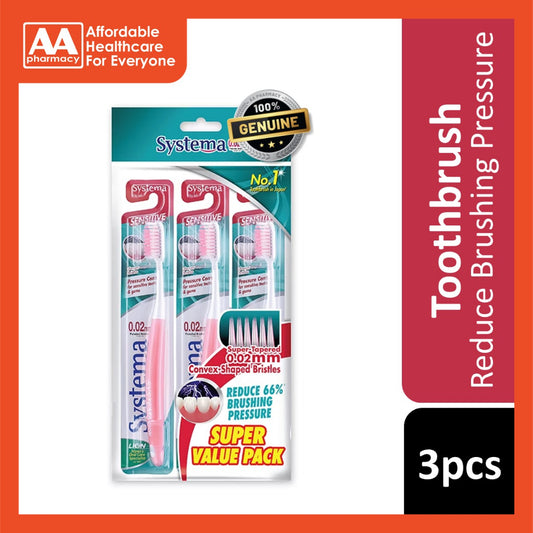 Systema Toothbrush Sensitive 3 Pcs (Value Pack)