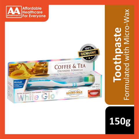 White Glo Coffee & Tea Toothpaste 150g