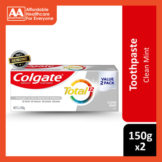 Colgate Clean Mint Toothpaste 2x150g
