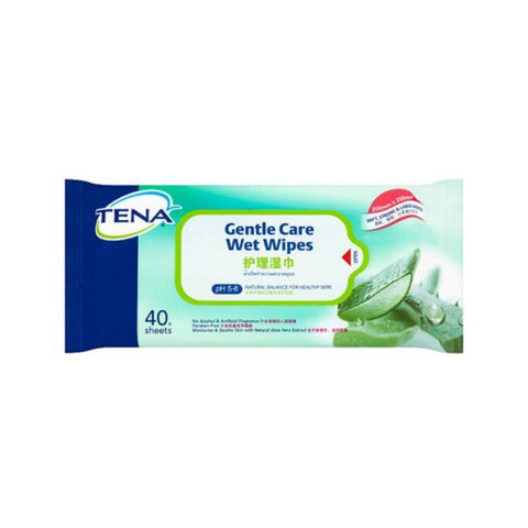 Tena Gentle Clean Adult Wipes 40's