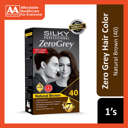 Silky Zero Grey 40 Natural Brown
