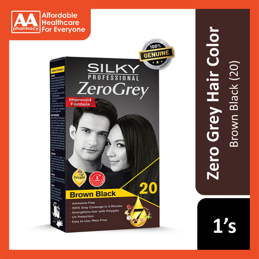 Silky Zero Grey 20 Brown Black
