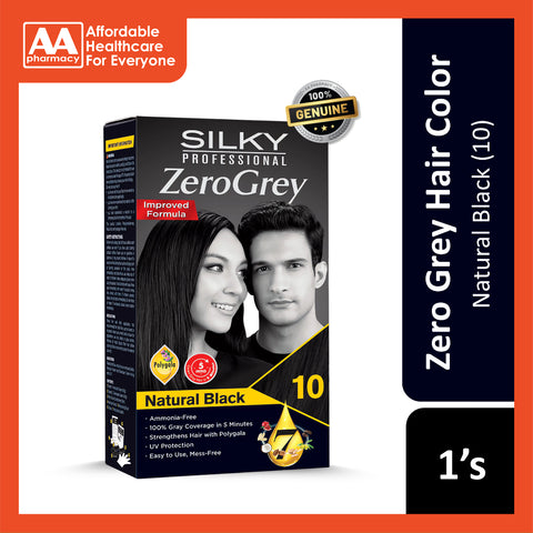 Silky Zero Grey 10 Natural Black
