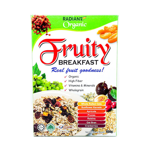 [CLEARANCE] [DENTED BOX] [EXP 03/2025 AND ABOVE] Radiant Organic Fruity Breakfast 400g