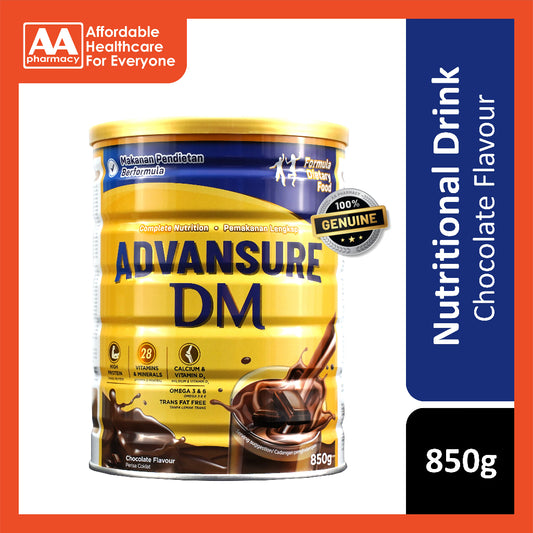 Advansure DM Chocolate Flavour 850g (Complete Nutrition)