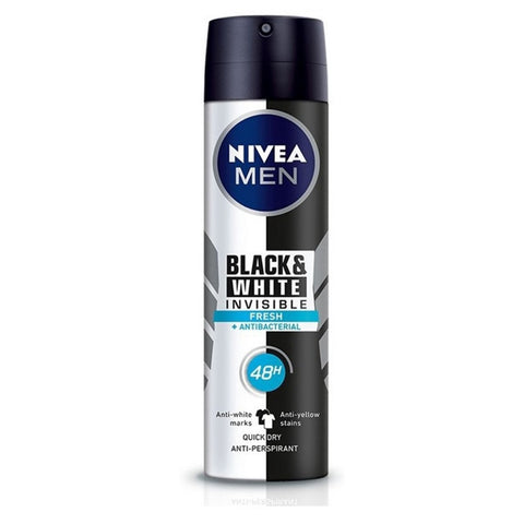 Nivea Deodorant Male Black & White Spray 150ml