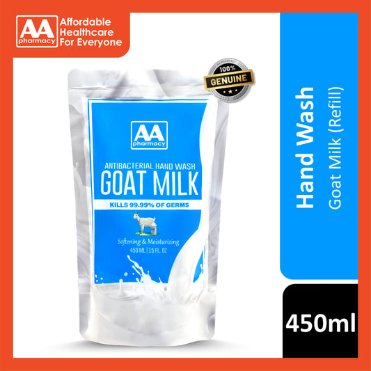 AA Goat Milk Antibacterial Hand Wash Refill 450mL