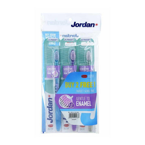 Jordan Toothbrush Target Sensitive 2+1 (Ultrasoft)