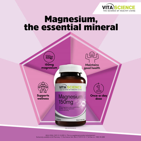 VitaScience Magnesium 150mg Tablets 60's