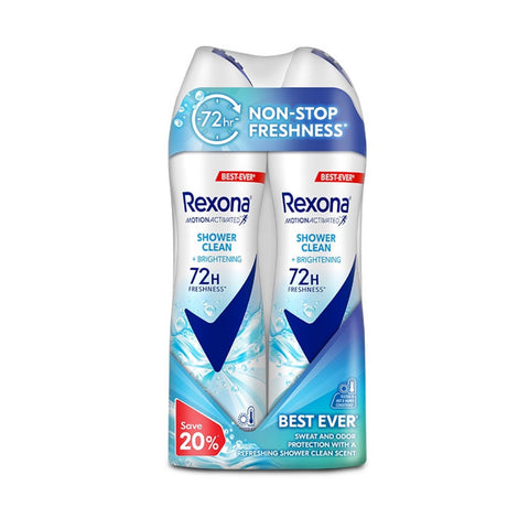 Rexona Women Spray 135mlx2 - Shower Clean