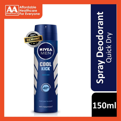 Nivea Deodorant Male Cool Kick Cool Active Spray 150ml