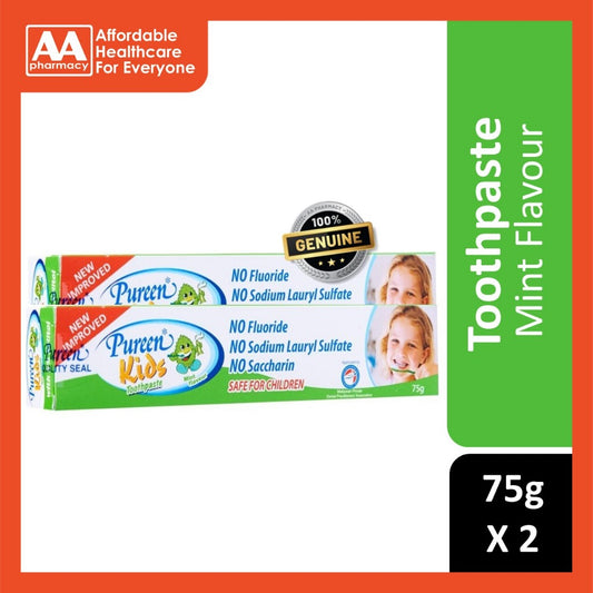 Pureen Kids Toothpaste Mint 2 x 75g