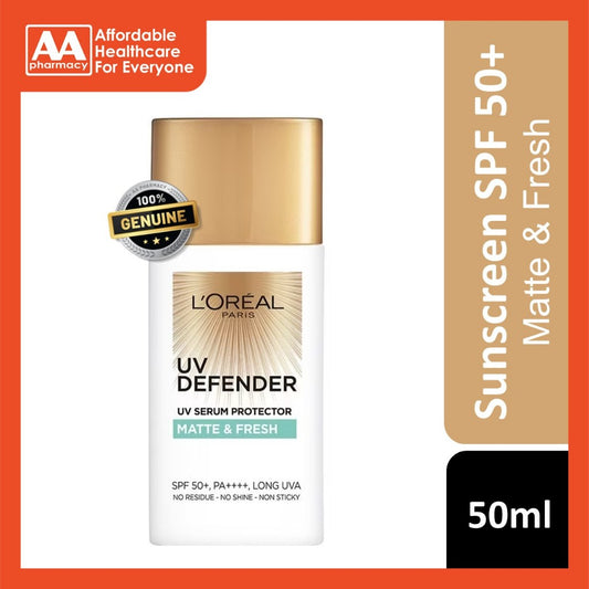 Loreal Uv Defender Uv Serum Protector Matte & Fresh 50ml