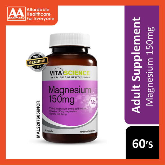 VitaScience Magnesium 150mg Tablets 60's