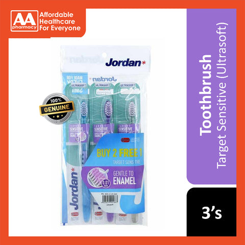 Jordan Toothbrush Target Sensitive 2+1 (Ultrasoft)