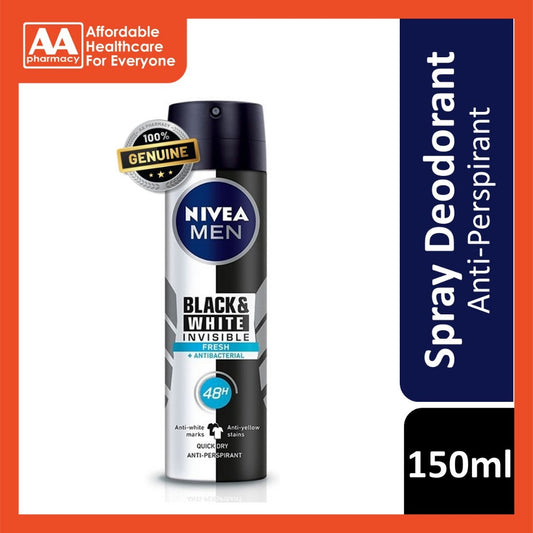Nivea Deodorant Male Black & White Spray 150ml