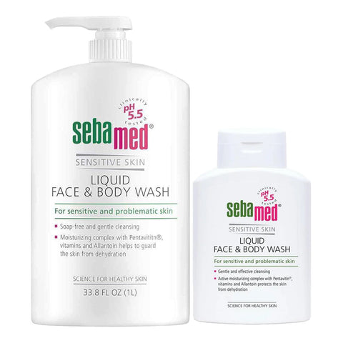 Sebamed Liquid Face & Body Wash 1000mL + 200mL