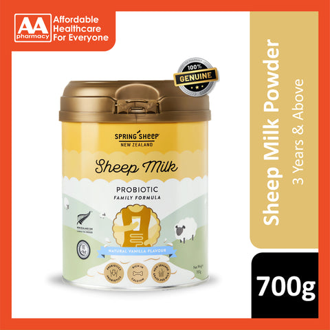 Spring Sheep New Zealand Sheep Milk Probiotic Vanilla Flavour 700g (4 Years+)