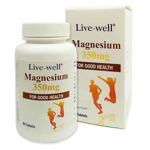 Live-Well Magnesium 350mg Tablets 60's