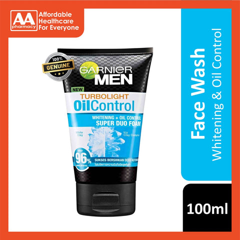 Garnier Men Turbolight White + Oil Control 100mL