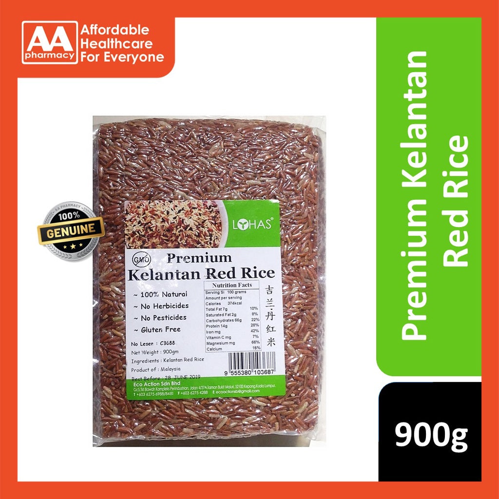 Lohas Premium Kelantan Red Rice 900g – AA Pharmacy