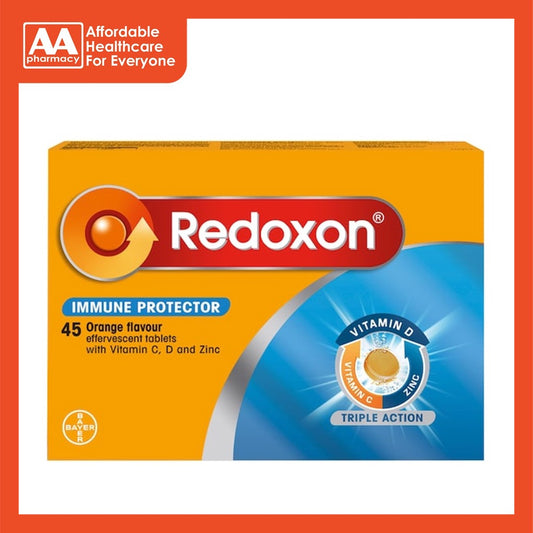 [45's] Redoxon Triple Action (Vit C + Vit D + Zinc) Effervescent Orange 3X15’S