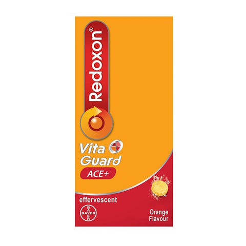 Redoxon Vita Guard Ace+ Effervescent Tablet (Orange Flavour) - 2X15's [Exp:08/2024]