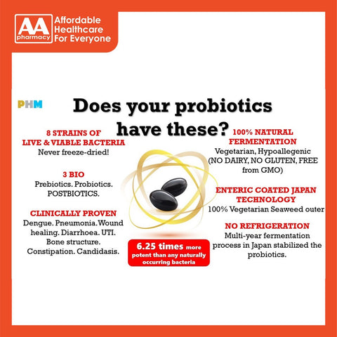 Ohms Probiotics Gold (6X10's) Vegetable Softgels