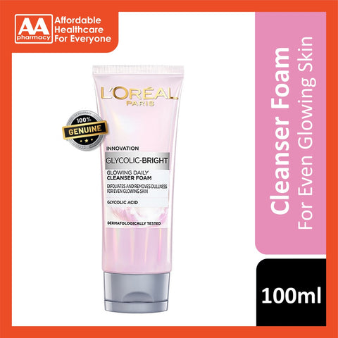 L'Oreal Paris Glycolic - Bright Cleanser Foam 100mL